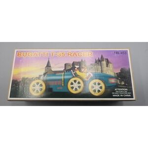 Bugatti T-35 Racer MS 453 Wind Up Tin Litho Toy Car with Box and Key Teal